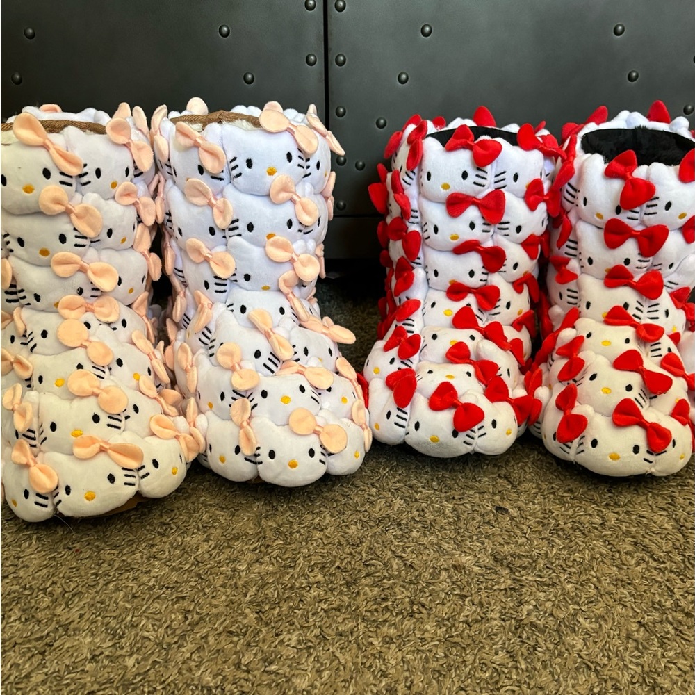 Hello kitty boots and bonus bag